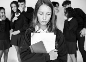 girl bullied by classmates